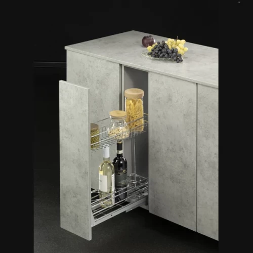 Бутылочница 200мм 2-уровневая K4PTJ023B ALBA 150х445х436мм с доводчиком