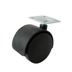 Колесная поворотная опора с площадкой d=40, 38х38х1,2мм