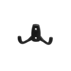 Крючок R21, 2-х рожковый, черный матовый