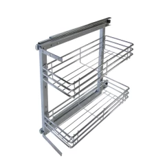 Бутылочница 200мм 2-уровневая PTJ009 ALBA 145х415х460мм, с крепл.фасада