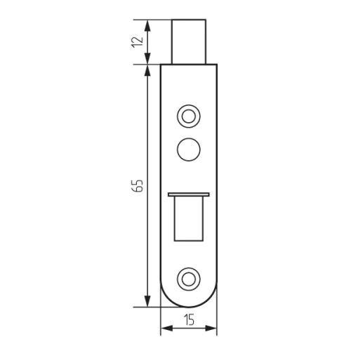 Задвижка мебельная SAZ