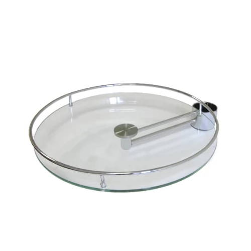 Полка стеклянная боковая PTJ016-25 ALBA 364x100мм