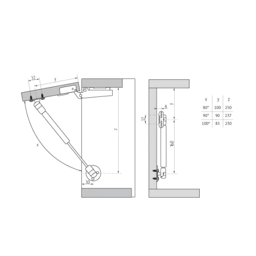 Газлифт на 6 кг