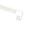 Планка д/столешниц  38мм  600мм щелевая   R5   белая - тип 2