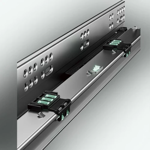 Направляющие скрытого типа 400мм Clip-on полного выдвижения с доводчиком c 3D регулировкой и синхронизатором