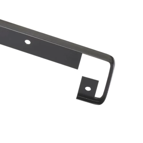 Планка д/столешниц 38мм 600мм щелевая R5 черная