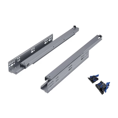 Направляющие скрытого типа 450мм Clip-on полного выдвижения с доводчиком c 3D регулировкой и синхронизатором