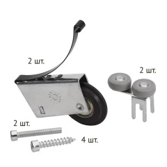 Комплект роликов асимметричный 37.5 мм OPKey