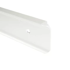 Планка д/столешниц Европа" 38мм 600мм угловая белая"