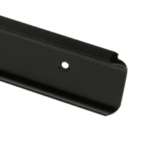 Планка д/столешниц Европа" 38мм 600мм угловая черная"