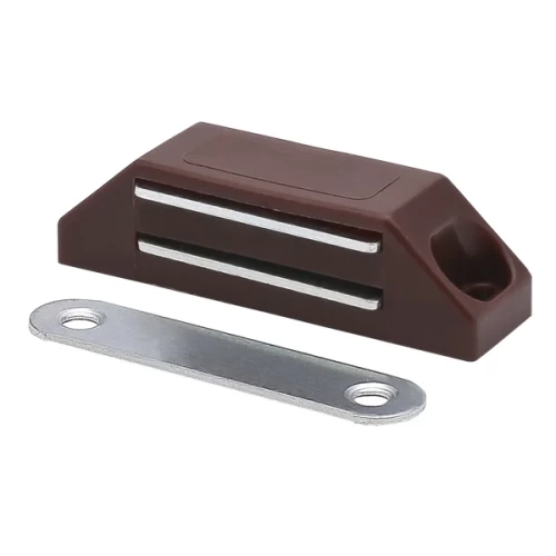 Защелка магнитная Гигант" коричневая, 3.5 кг, с ответной планкой"