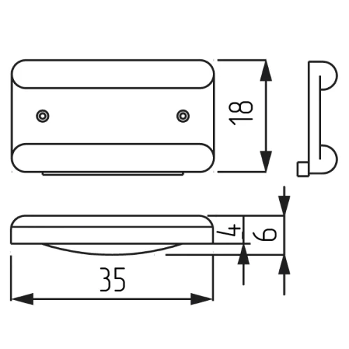 Подпятник белый
