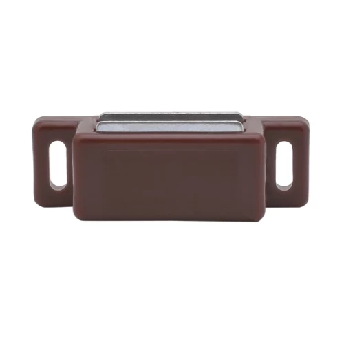 Защёлка магнитная одинарная коричневая, 2.5 кг, с ответной планкой