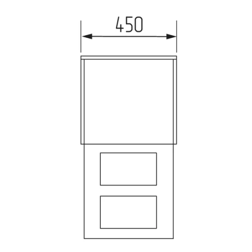 Выдвижная система утилизации с двумя емкостями по 17л в базу 450мм нижнего крепления, с доводчиком