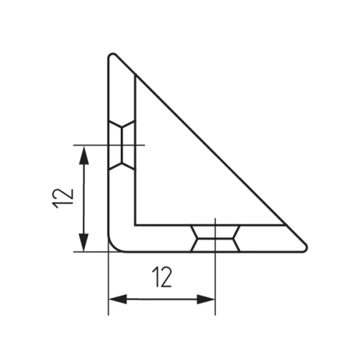 Уголок монтажный красное дерево светлое(3)
