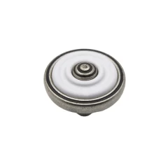 Ручка-кнопка  R63, античное серебро