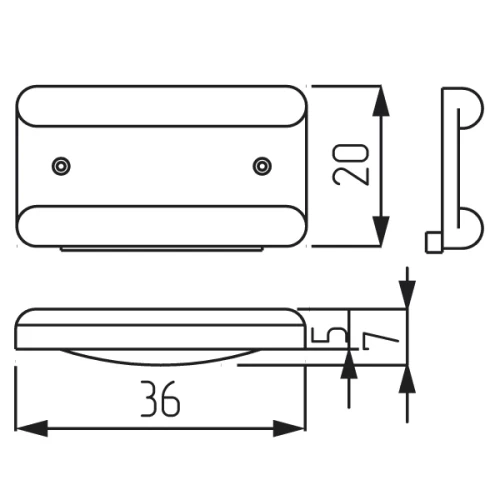 Подпятник черный Тип  -2