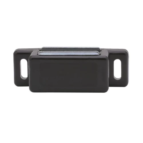 Защёлка магнитная одинарная черная, 2.5 кг,  с ответной планкой