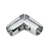 Соединение угловое для 3 труб UNO 04, хром, гальваника
