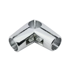 Соединение угловое для 3 труб UNO 04, хром, гальваника