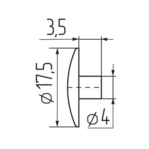 Заглушка эксцентрика №11 глянец