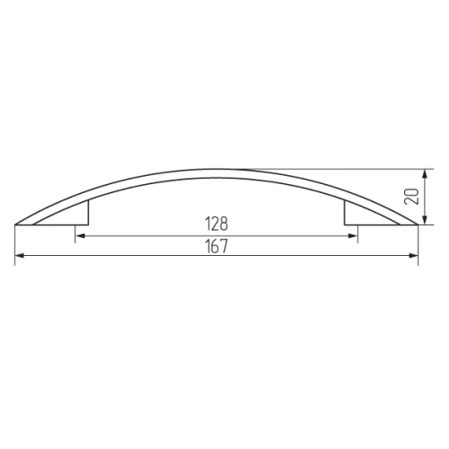 Ручка-скоба 157-128, золото