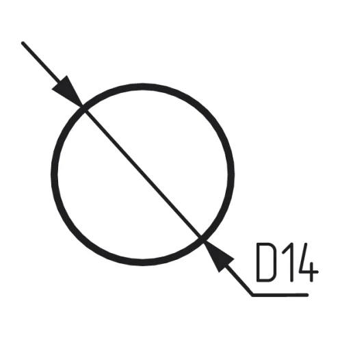 Заглушка WG самокл. D=14мм (клен) 108шт.