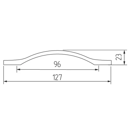 Ручка-скоба H76-96, черный