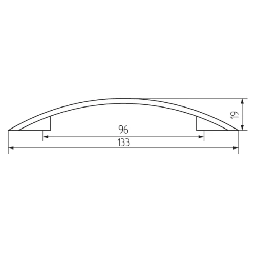 Ручка-скоба 157-96, золото