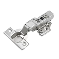 Петля MF Prima All-2-Way 3D, Clip-on, полунакладная, с доводчиком, мягкий ход, никель, в сборе