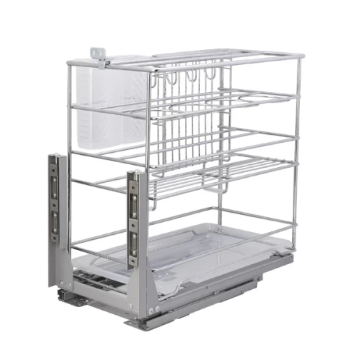 Корзина 300мм 2-уровневая K6PTJ025P ALBA 240х452х422мм, с доводчиком