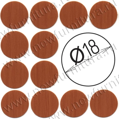 Заглушка WG самокл. D=18мм (груша) 70шт.