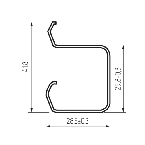 Ходовой профиль СТ 147.04 L=1612 мм