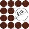 Заглушка WG самокл. D=18мм (итальянский орех) 70шт. Calvados
