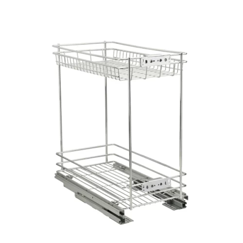 Корзина 400мм 2-уровневая D475xW345xH510мм, с доводчиком