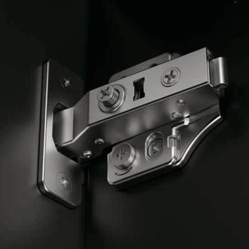 Петля MF Prima Top 3D, 45 мм, Clip-on, накладная с доводчиком, мягкий ход, никель, в сборе, H=2