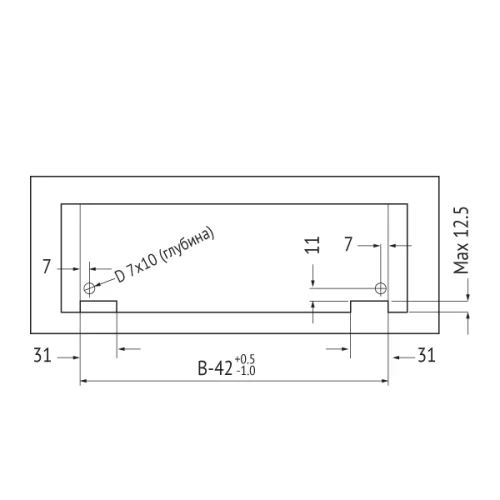 Шариковые направляющие скрытого типа 500мм Clip-on полного выдв. с доводчиком CS.500