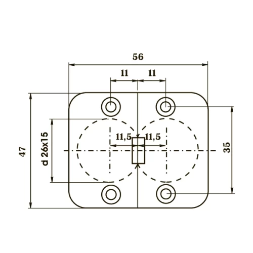 MKM002 Петля для раскладных столов