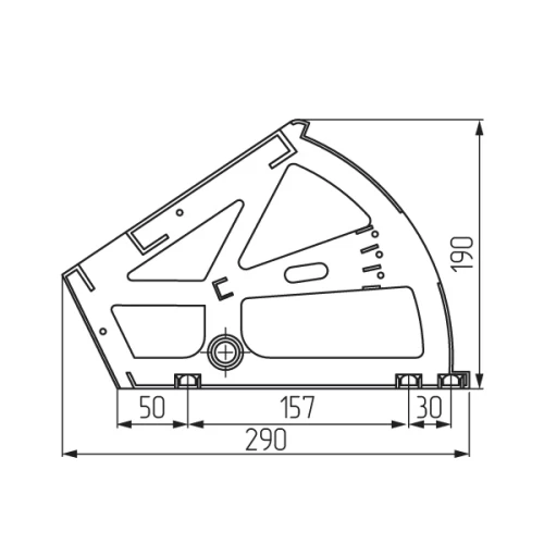 Поворотное устройство под обувь, цвет вишня