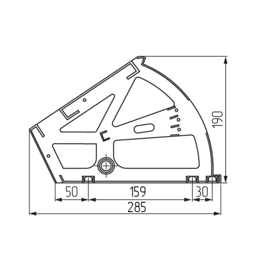 Поворотное устройство под обувь,цвет черный