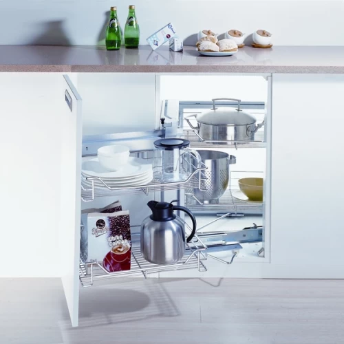 Волшебный уголок PTJ017GA5 ALBA (860-960)х480х560мм левый с доводчиком