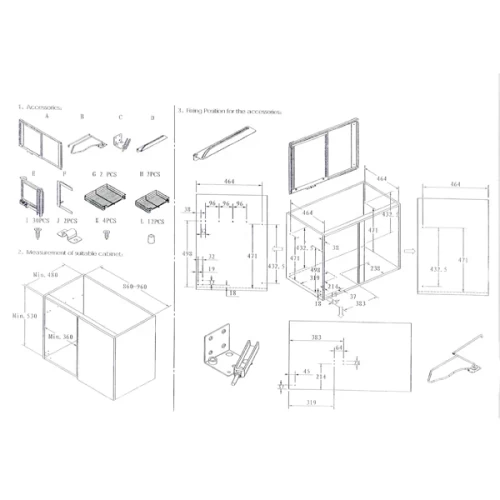 Волшебный уголок PTJ017GA5 ALBA (860-960)х480х560мм левый с доводчиком