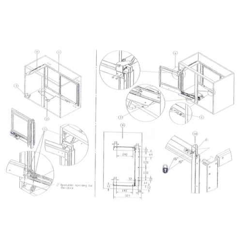 Волшебный уголок PTJ017GA5 ALBA (860-960)х480х560мм левый с доводчиком