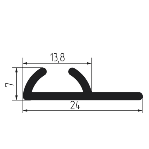 Направляющая однополозная для MF-P60,SFT 60, PKM 60, 80 2м