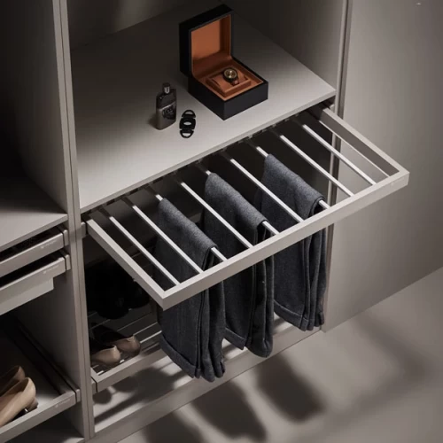 Выдвижная вешалка для брюк Unihopper в базу 900мм, c доводчиком, clip-on, COKA