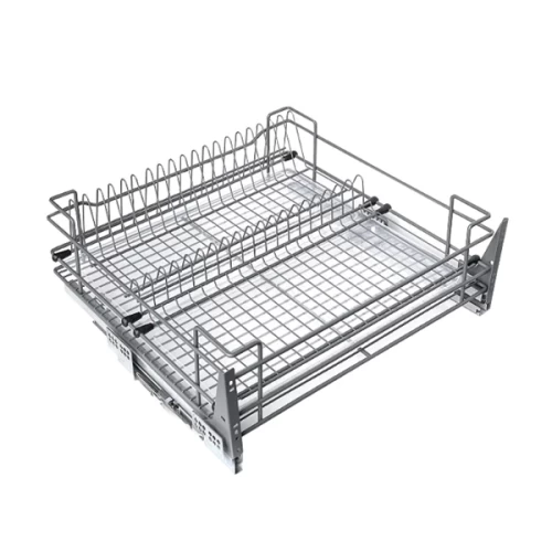 Посудосушитель в нижнюю базу 600мм c поддоном с доводчиком хром