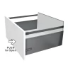 Комплект ящика Unihopper Magic Box Push to oupen H170, 450мм с рейлингом