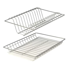 (600мм) Комплект посудосуш. с поддоном хром 565х256