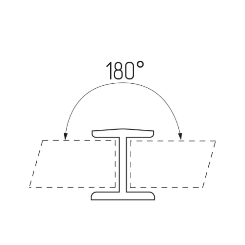 Соединение цоколя 180°, 100мм, пластик, орех итальянский