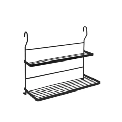 Полка двойная для специй  CWJ203B-2 ALBA 348x137x311,5 мм черный матовый